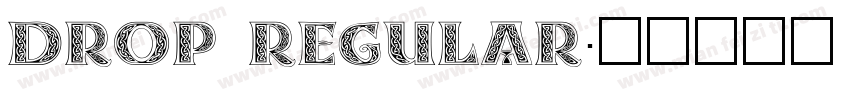 Drop Regular字体转换